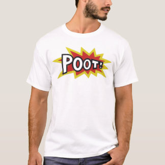 POOT, design de camisa de skate retrô.