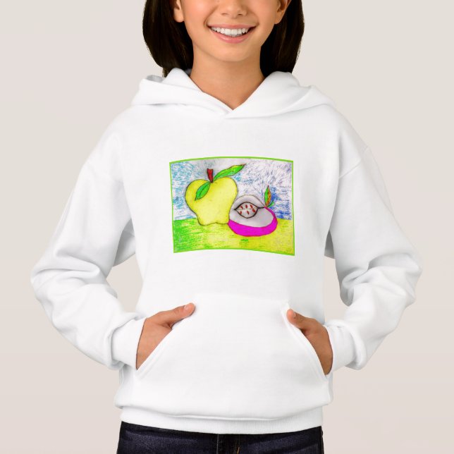 Pop Art Apple Toddler Ringer T-Shirt (Frente)