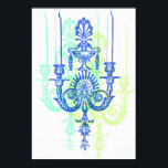 Pop Art Candle Sconce Vintage Style Art Impressão<br><div class="desc">Minha fotografia original de uma antiga espada de candelabro é representada nesta poster de pop art. A fotografia recebeu efeitos especiais para uma pop gráfica e estilo modernista. Isso ficaria muito bem enquadrado em um fosso branco e um quadro azul vibrante em uma casa ou escritório! O tamanho é 13"...</div>
