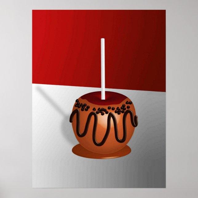 Pop Art Caramel Apple Poster (Frente)