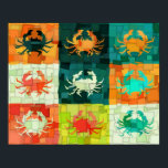 Pop Art Crab Cubism Poster<br><div class="desc">Pop Art Crab Cubism Poster</div>