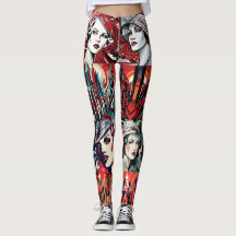 Pop Art Deco Leggings - Legal