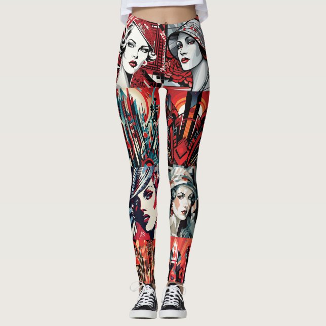 Pop Art Deco Leggings - Legal (Frente)