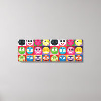 pop art emoji canvas art