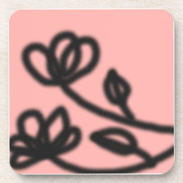 Pop Art Flower Porta copos (Rosa)
