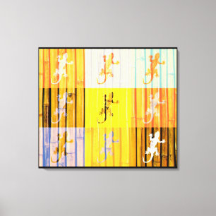 Pop Art Geckos - Canvas