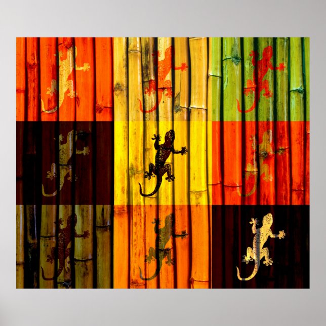 Pop Art Geckos Poster (Frente)