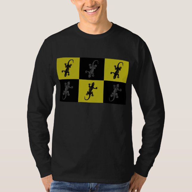 Pop Art Geckos T-Shirt (Frente)