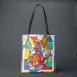 Pop Art Geometric Mermaid Triangle Tote Bag<br><div class="desc">Modern Mythical Artistry Carry your essentials in a masterpiece with our Geometric Pop Art Mermaid Tote. This medium 16" x 16" bag features a one-of-a-kind Abstract Triangle Design Mermaid Bag aesthetic, blending mythical beauty with sharp, modern lines. Made from 100% sturdy brushed polyester, it offers a premium feel that stands...</div>
