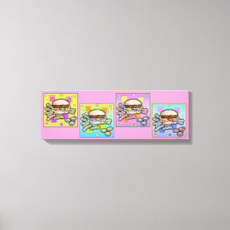Pop Art HAMBURGER Gallery Canvas