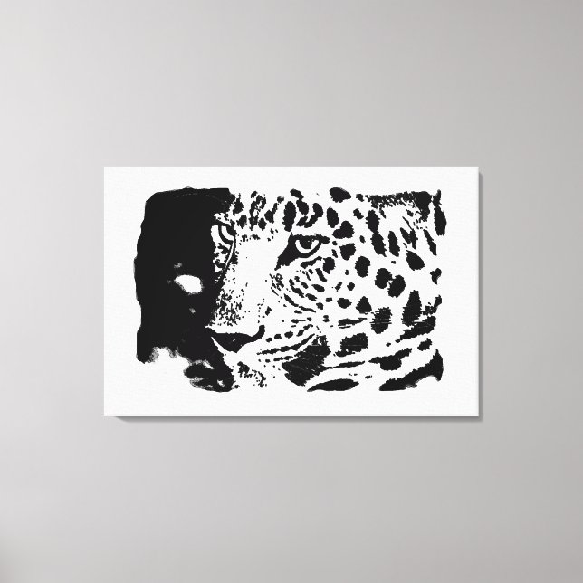 Pop Art Leopardo Canvas (Frente)