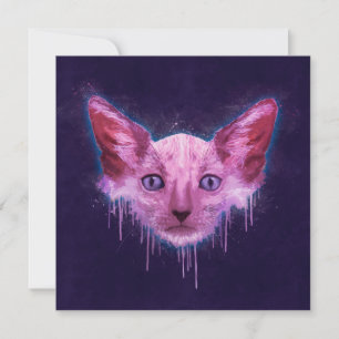 Pop Art Lykoi Werewolf Cat