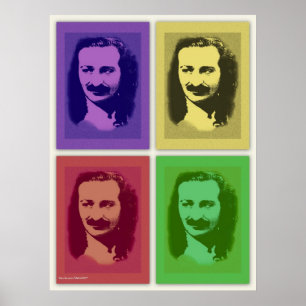 Pop Art Meher Baba Retrato Poster Impressão