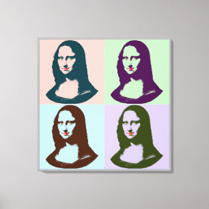 Pop-Art Mona Lisa Canvas transparente