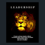 Pop Art Motivation Lion Poster<br><div class="desc">Lion Digital Trabalho de arte - Lion Head Computer Animal Art - College Pop Art - Wild Big Cats Imagens Computacionais</div>