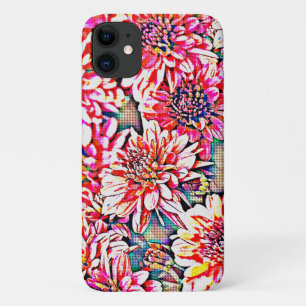 Pop Art Pink Flowers Capa de telefone Floral