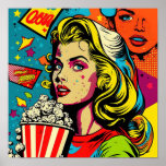 Pop Art Poster - Todas As Raparigas Americanas Com<br><div class="desc">Jazz no seu espaço com esta Pop Art - poster inspirada.</div>
