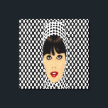 Pop Art Retro Vintage Girl Custom Wall Impressões<br><div class="desc">impressões únicos e legal de arte de Pop com retrato Vintage Girl Grandes personalizadas Wall,  Personalize esta elegante arte personalizada de canvas de parede para ajustado de sua preferência exclusiva,  altere o tamanho para seu gosto</div>