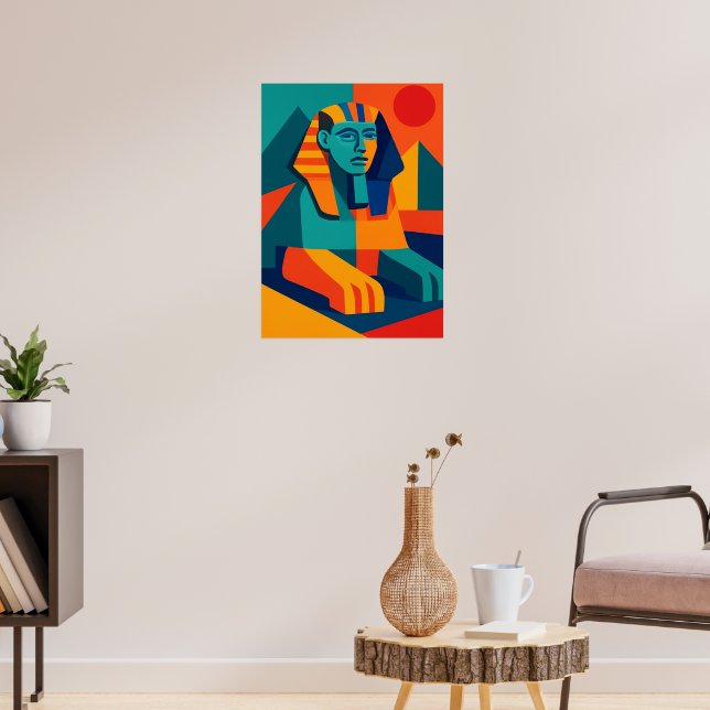 Pop Art Sphinx Colorous Poster (Sala de Estar 3)