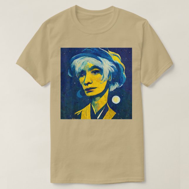 Pop Art Starry Night Andy T-Shirt Copy (Frente do Design)