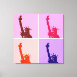 Pop Art Style Estátua da Canvas da Liberdade<br><div class="desc">Trabalhos de arte pop de Monumentos de Nova Iorque de Arte - Imóveis Independentes de Símbolos Nacionais dos Estados Unidos da América</div>