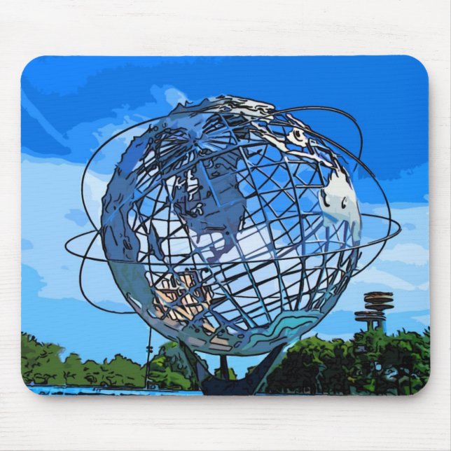 Pop art Unisphere Mousepad (Frente)