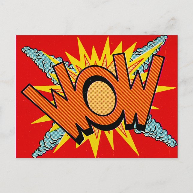Pop Art | WOW | Cartão postal (Frente)