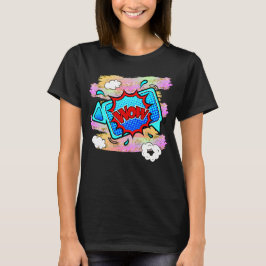 Pop de Arte com Estilo em Quadrinhos T-Shirt Verme