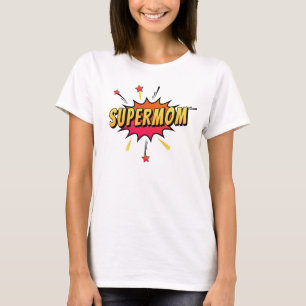 Pop de Arte da Super-Mãe Retrópica  T-Shirt