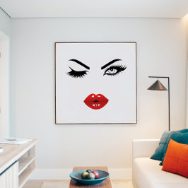 Pop de arte sexy Lábios vermelhos II Poster