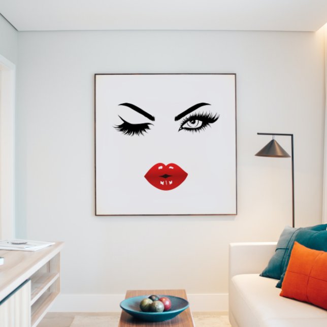 Pop de arte sexy Lábios vermelhos II Poster (Criador carregado)