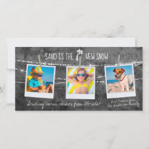 Pop de cor monocromática Feriado 3-Cartão com foto