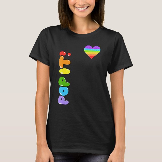 Pop De Coração Pop Adorava Camisa De Brinquedo De  (Frente)