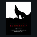 Pop de Liderança de Arte Branca Negra Poster de Lo<br><div class="desc">Wolves Digital Trabalho de arte - Wolf Silhouette Computer Animal Art - College Pop Art - Imagens Informáticas para Animais Selvagens</div>