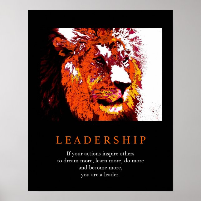 Pop de Trendy Motivational Leadership Poster (Frente)