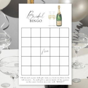 Pop do jogo do bingo do Chá de panela de Champagne