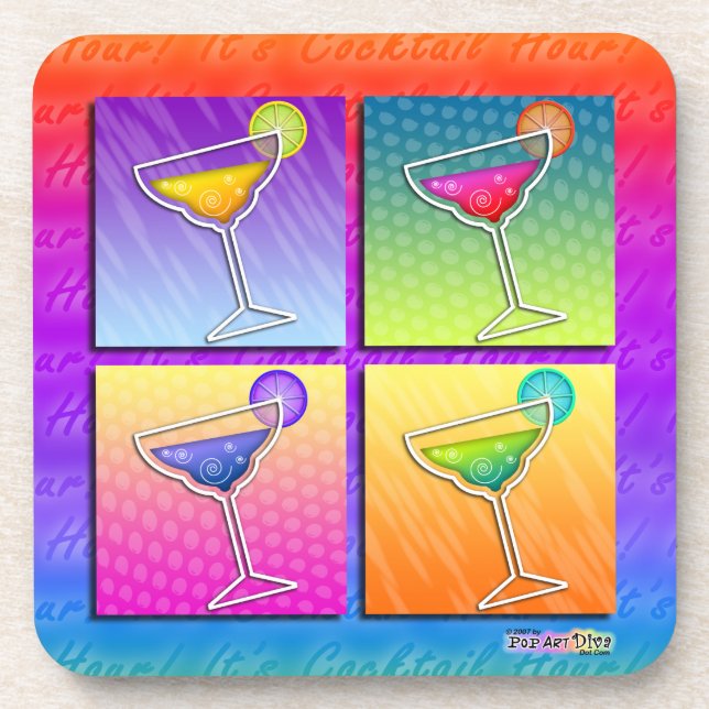 Pop Margaritas Cork Porta copos (Frente)