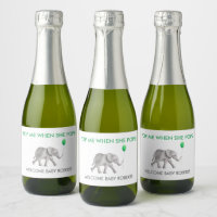 Pop Me Quando Ela Pop Elefante Bebê Piscando Vinho