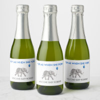 Pop Me Quando Ela Pop Elefante Bebê Piscando Vinho