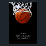Pop Motivation Quote Basball Poster<br><div class="desc">Eu Adoro Este Jogo. Esportes populares - Imagem de bola de basquete.</div>