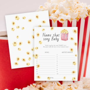 Popcorn chá de fraldas Name Aquela canção do bebê 