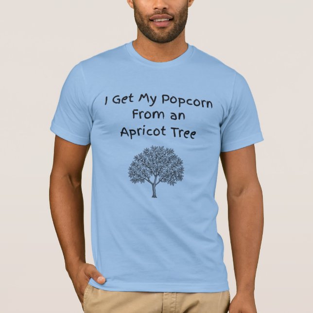 Popcorn From Apricot Tree™ LDS Men’s T-shirt (Frente)