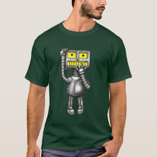 PopFuzz o t-shirt preocupado robô