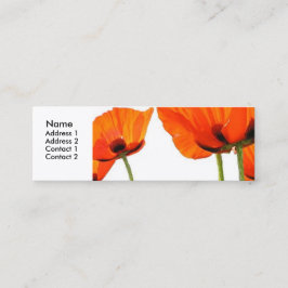 Poppies Cartão de visita personalizável