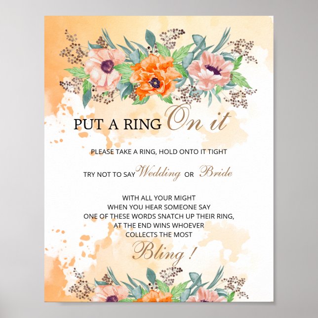 Poppies colocam um anel no poster de jogo (Frente)