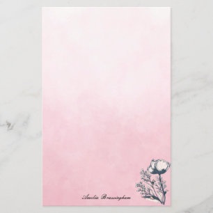 Poppies de Arte Inclusos em Mão Rosa