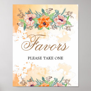 Poppies favores por favor pegue um Poster