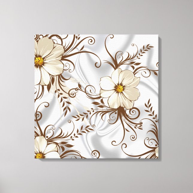 Poppies na Impressão de Telas Esticadas por Satin (Frente)