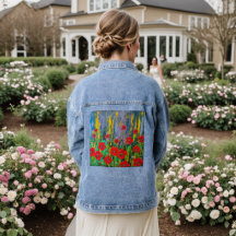 Poppies negam jaqueta de jeans