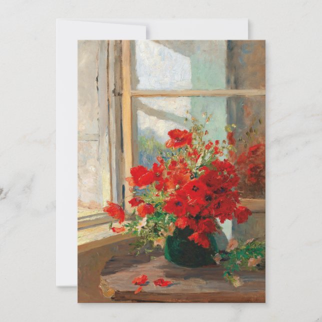 Poppies pela janela | Olga Wisinger-Florian (Frente)